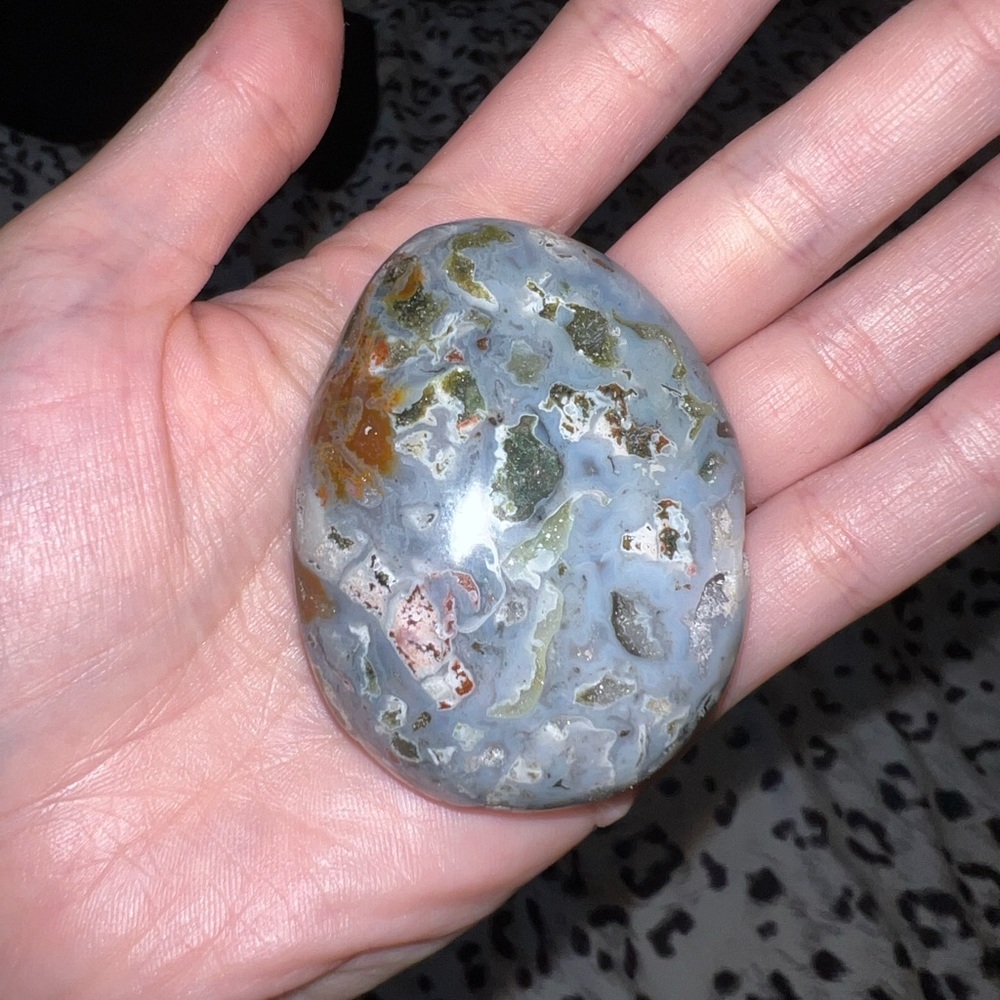 Cosmic Jasper palm stone